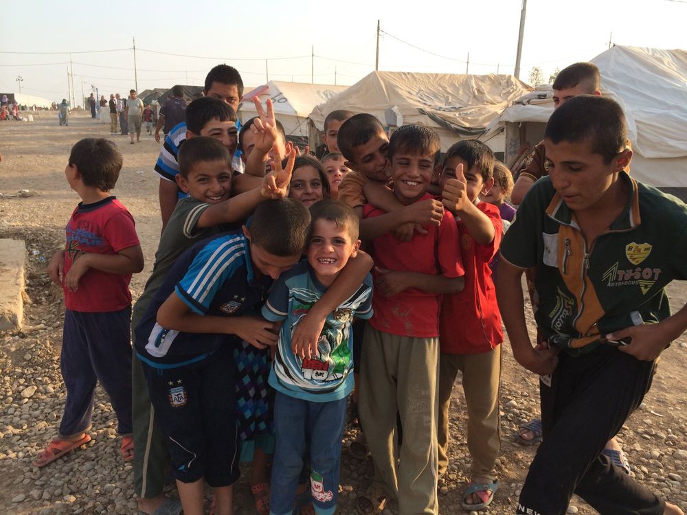 Children in refugee camp