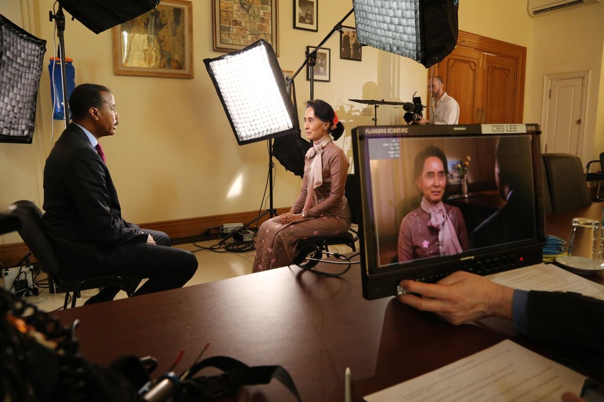 Aung San Suu Kyi interview — behind the scenes